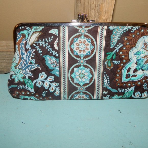 Vera Bradley Handbags - Vera Bradley Double Clasp Wallet Clutch